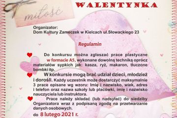 Ogólnopolski Konkurs Plastyczny XIV Edycja - MOJA KARTKA WALENTYNKOWA