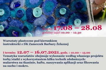 Zabawa z Modą Letnie Zameczkowe Atelier - I i II TERMIN