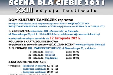 Scena Dla Ciebie - XXIII edycja festiwalu - ZGŁOSZENIA