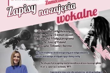 Zapisy na zajęcia wokalne - instruktor Viola Dzigman