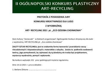📜 PROTOKÓŁ📜 JURY 🎄ECO OZDOBA CHOINKOWA🎄