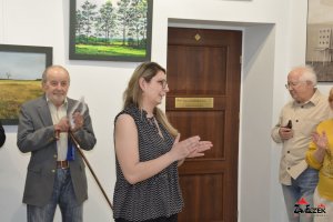 Wystawa malarstwa,rysunku i grafiki Justyny Pośpiech pt "ZNAKI CZASU"- fotorelacja