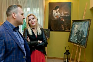 Wernisaż wystawy grafiki i malarstwa-Renata Zybała 