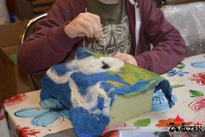 Zimowe Atelier prowadzone przez instruktora Barbarę Żelazną
