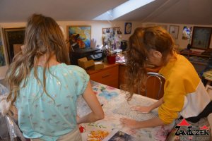 Zimowe Atelier prowadzone przez instruktora Barbarę Żelazną