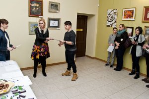 Wernisaż wystawy pokonkursowej IV Wojewódzkiego Konkursu Rysunku i Malarstwa dla Nieprofesjonalistów - Pasja 2016