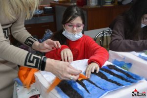 Zimowe Atelier - Pejzaż wełną malowany - pod kierunkiem Barbara Żelaznej