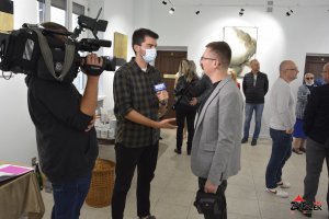 Wernisaż wystawy "Wieki Złotem Malowane" Natalii Kaczmarzyńskiej - Siejek