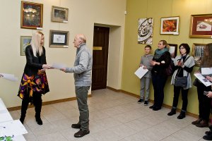 Wernisaż wystawy pokonkursowej IV Wojewódzkiego Konkursu Rysunku i Malarstwa dla Nieprofesjonalistów - Pasja 2016
