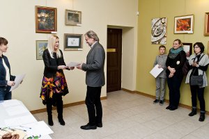 Wernisaż wystawy pokonkursowej IV Wojewódzkiego Konkursu Rysunku i Malarstwa dla Nieprofesjonalistów - Pasja 2016