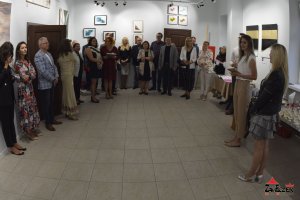 Wernisaż wystawy "Wieki Złotem Malowane" Natalii Kaczmarzyńskiej - Siejek