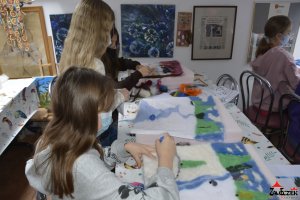 Zimowe Atelier - Pejzaż wełną malowany - pod kierunkiem Barbara Żelaznej