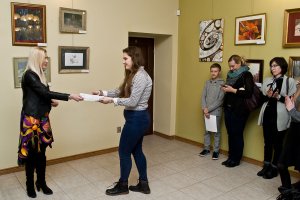 Wernisaż wystawy pokonkursowej IV Wojewódzkiego Konkursu Rysunku i Malarstwa dla Nieprofesjonalistów - Pasja 2016