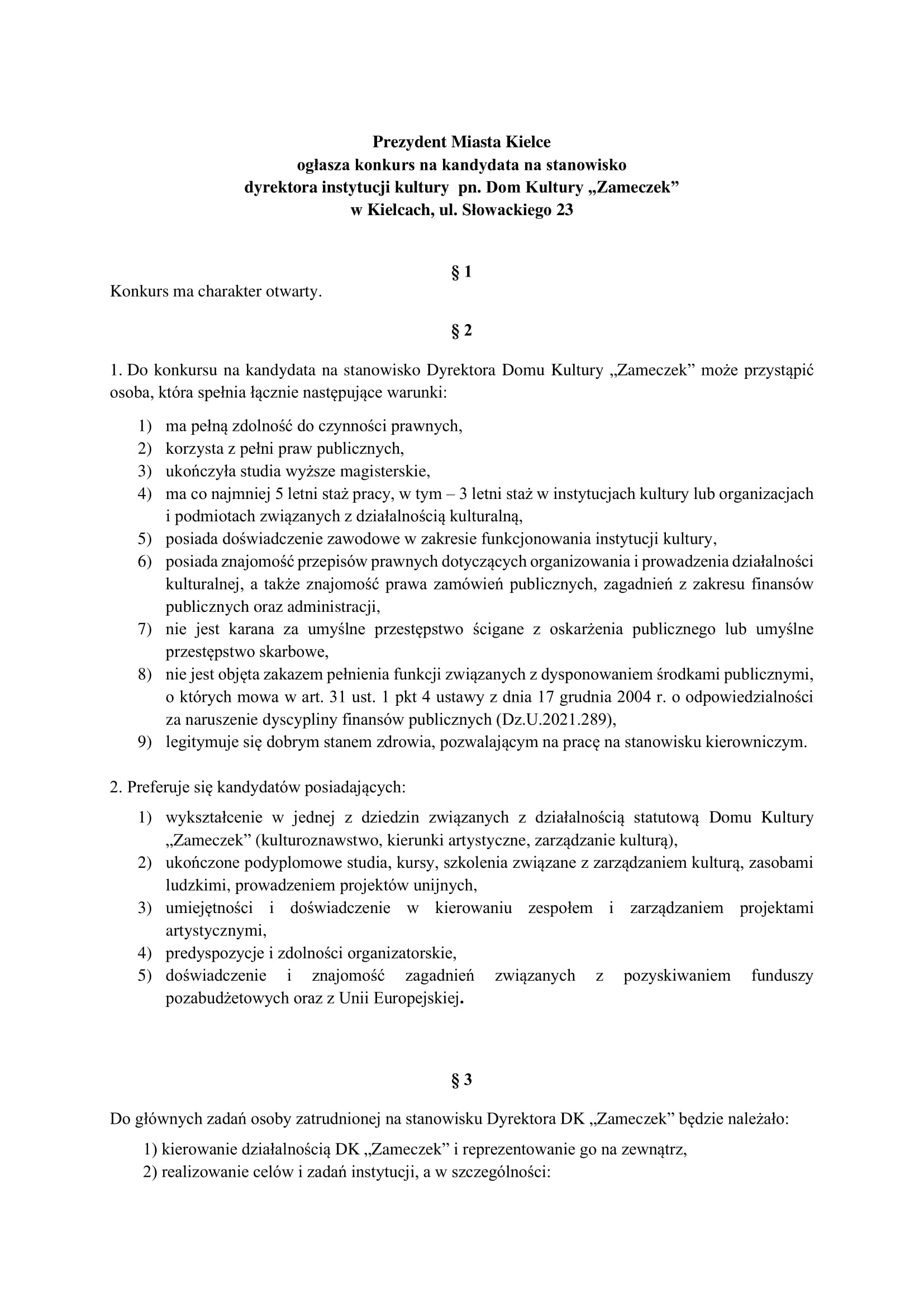 Ogłoszenie 1