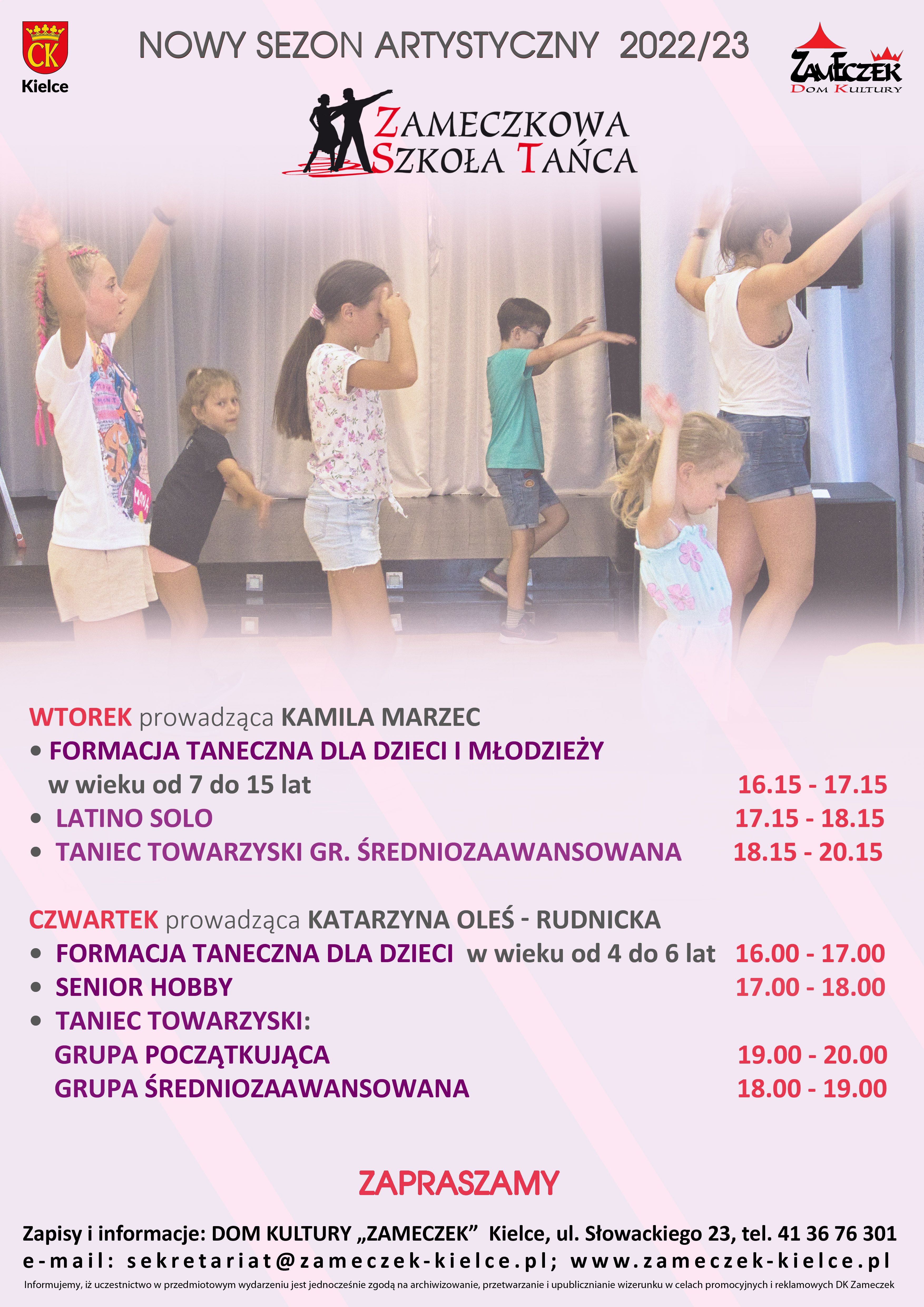 plakat zameczkowa szkoła tańca22 23